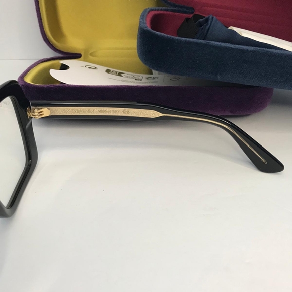 - New 💯 Original Gucci Transparent Square Unisex Sunglasses GG0366S 001 - Picture 8 of 13